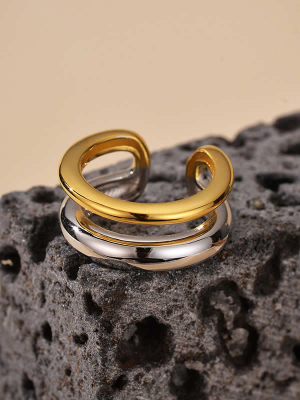 Cercel din Argint Cuff Echo Layers