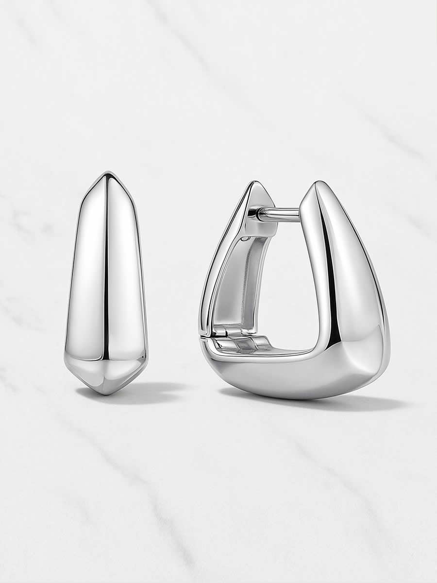 Cercei din Argint Silver Architectural Grace