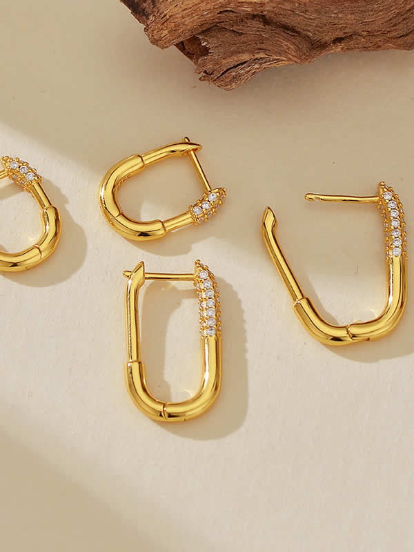 Cercei din Argint Gold Urban Spark