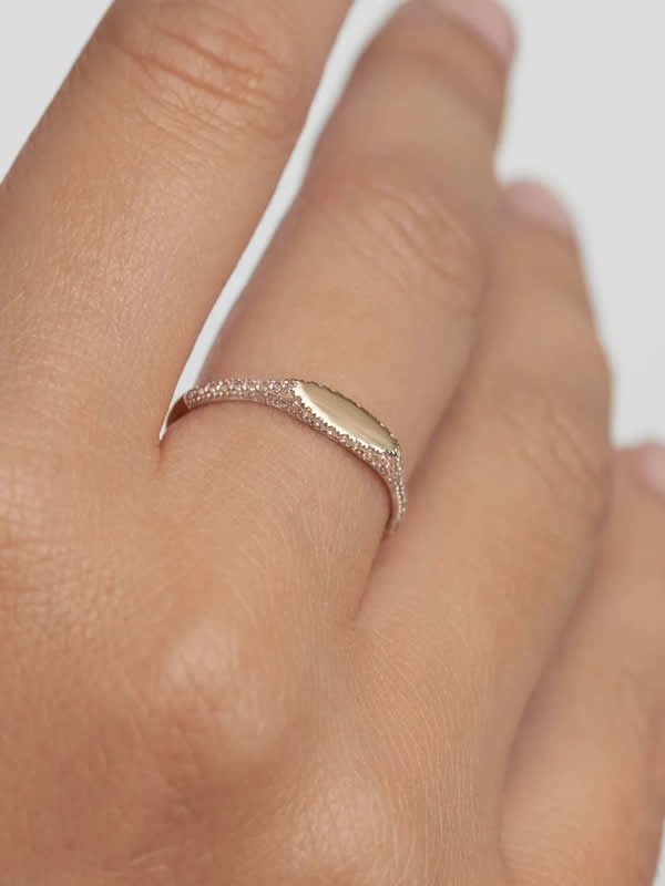 Inel din Argint Silver Gleam Horizon