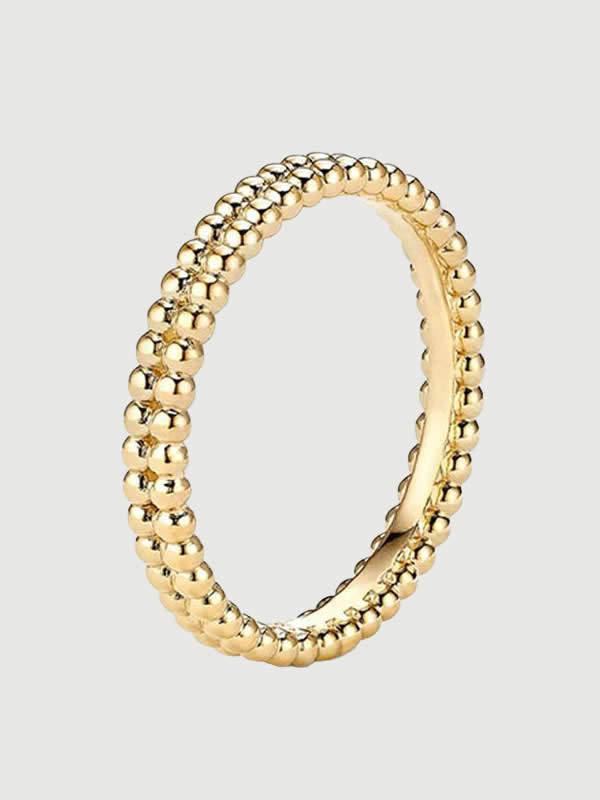 Inel din Argint Gold Glow Dots