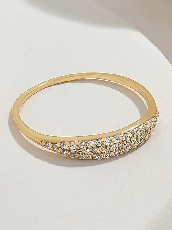 Inel din Argint Gold Lines of Light