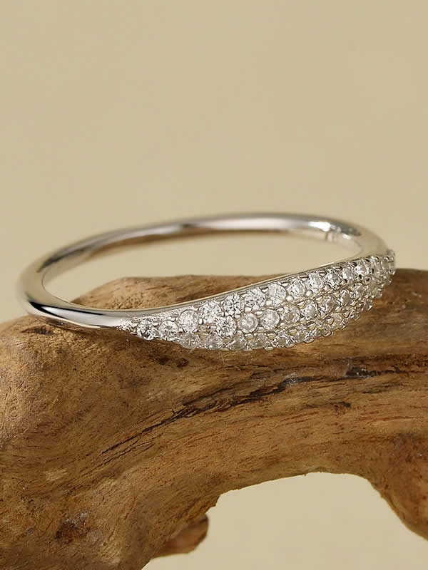 Inel din Argint Silver Lines of Light